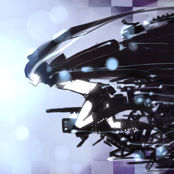 black rock shooter (black rock shooter) drawn by mado_(mukade_tou)