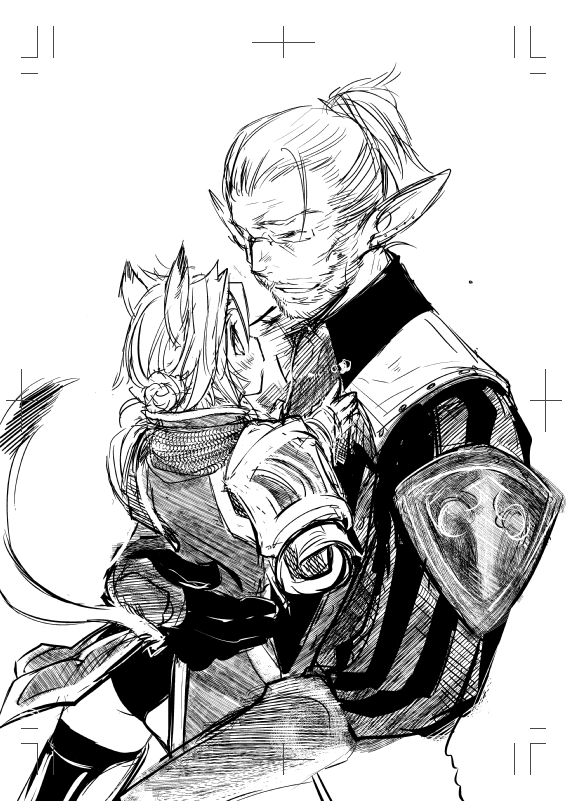 adventurer (final fantasy and 1 more) drawn by doraeshi
