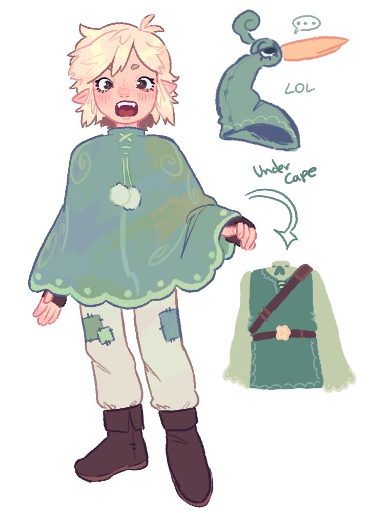 link and ezlo (the legend of zelda and 1 more) drawn by mako_uw0
