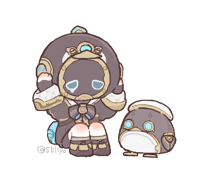freminet and pers (genshin impact) drawn by hoshizuki_chimama