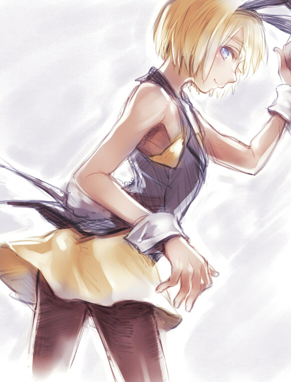 armin arlert and usamin (shingeki no kyojin) drawn by kino25_n