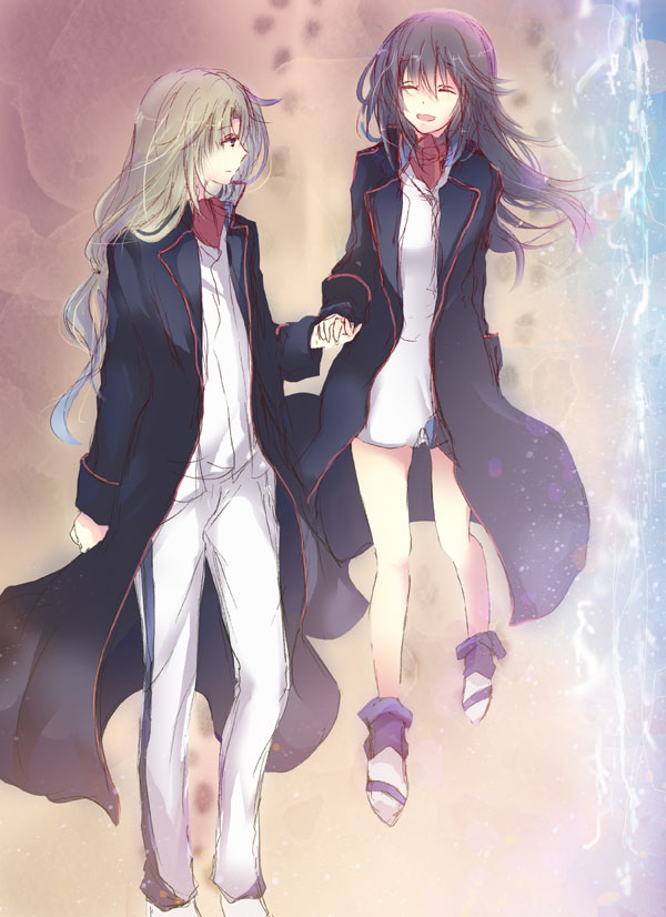 minashiro soushi and tatekami seri (soukyuu no fafner) drawn by houkiri_nemu