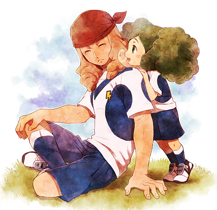 morimura konoha and kusaka ryuuji (inazuma eleven and 2 more) drawn by riho