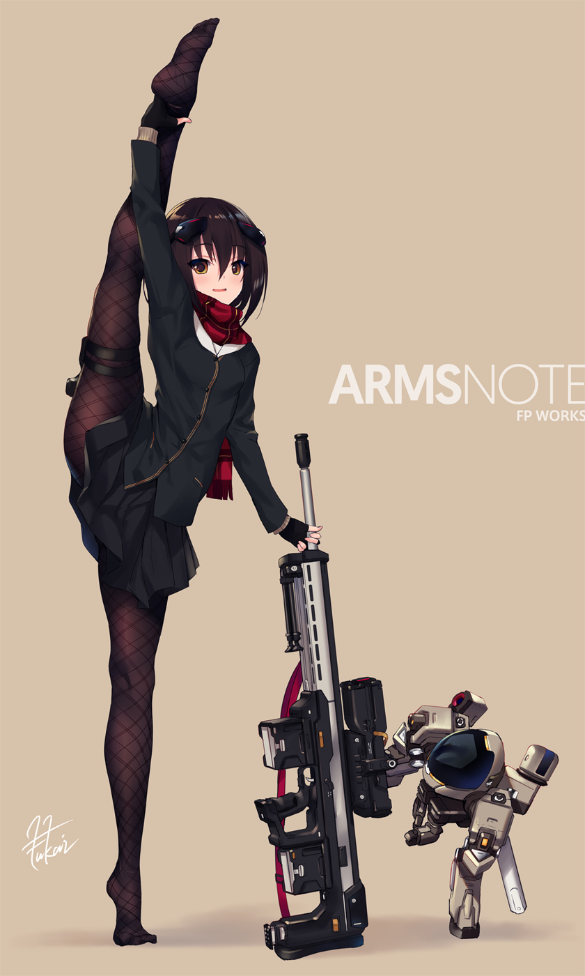 long range joshikousei (arms note) drawn by fukai_ryosuke