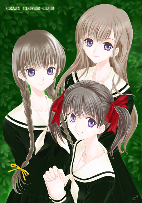 fukuzawa yumi, toudou shimako, and shimazu yoshino (maria-sama ga miteru) drawn by shirotsumekusa