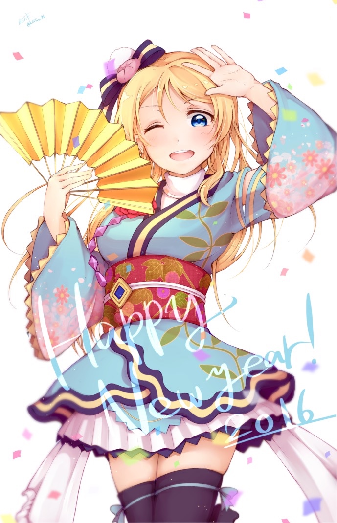 ayase eli (love live! and 2 more) drawn by hatagaya