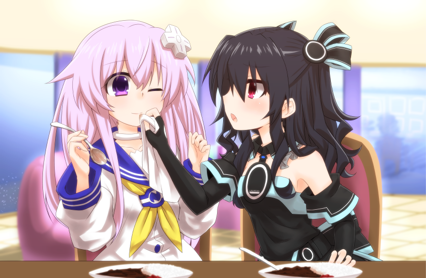 nepgear and uni (neptune) drawn by mizunashi_(second_run)