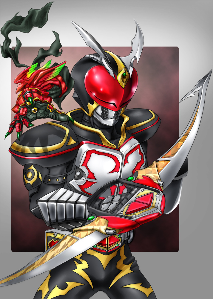ankh and kamen rider chalice (kamen rider and 2 more) drawn by huujyu