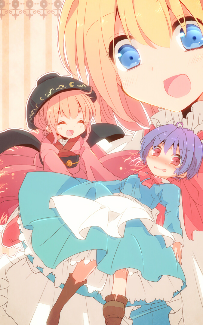 alice margatroid, shanghai doll, and sukuna shinmyoumaru (touhou) drawn by aoi_(annbi)