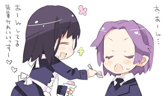touyoko momoko and kajiki yumi (saki) drawn by kuma_jet