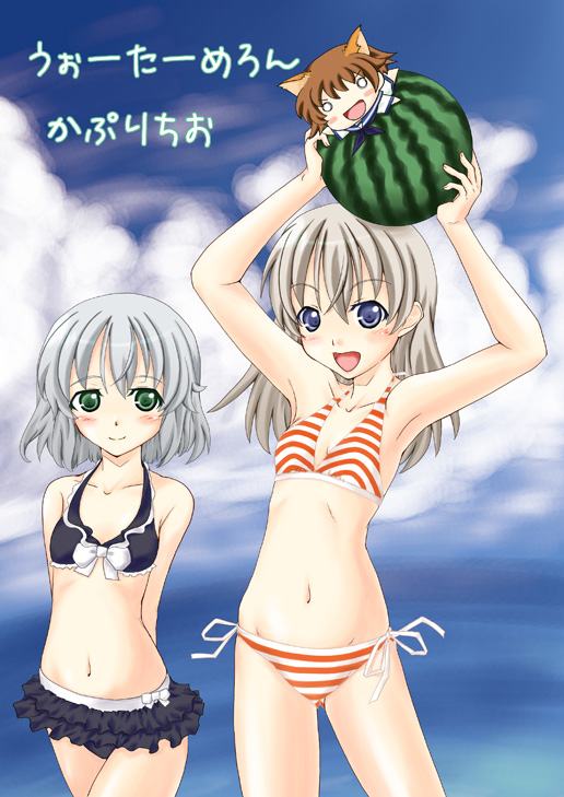 sanya v. litvyak, eila ilmatar juutilainen, and miyafuji yoshika (world witches series and 1 more) drawn by jinmaryu