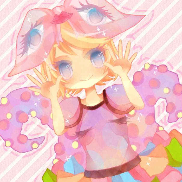 kagamine rin and kyary pamyu pamyu (vocaloid and 1 more) drawn by soratata