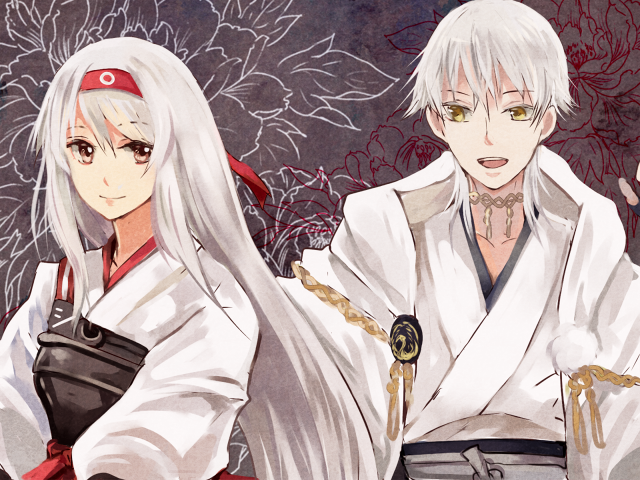 shoukaku and tsurumaru kuninaga (kantai collection and 1 more) drawn by tsuyuki_miyu