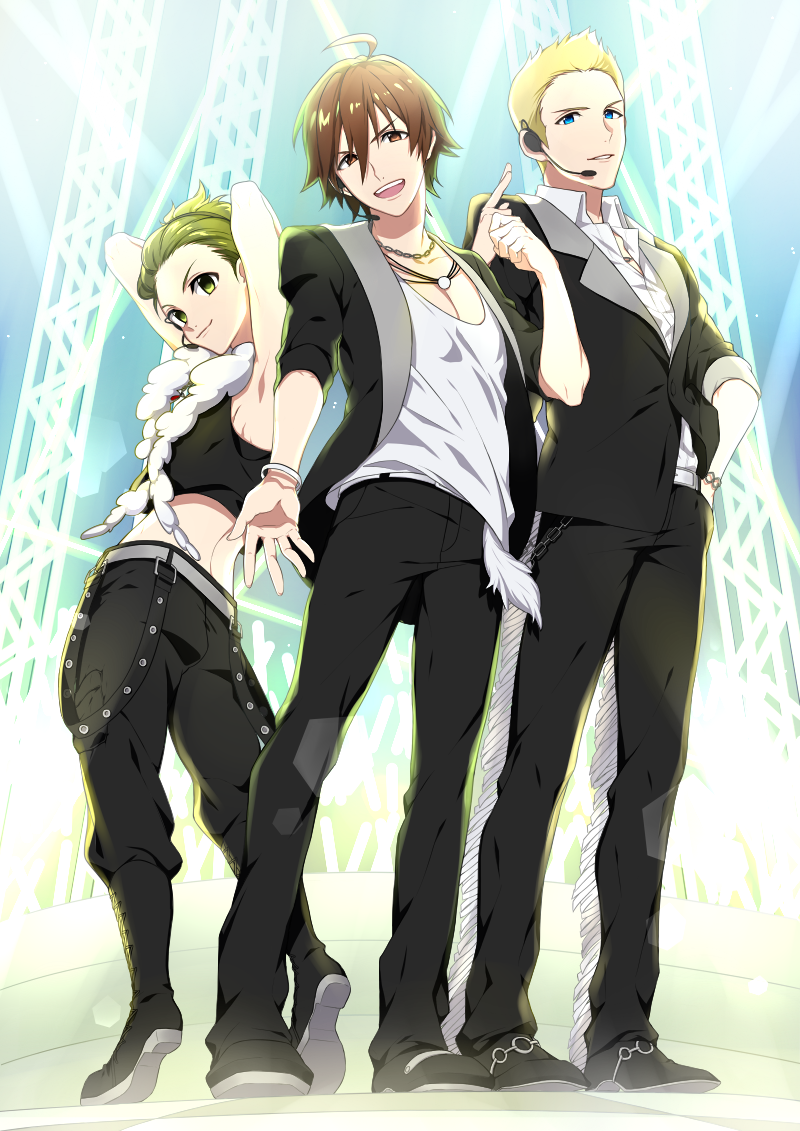 amagase touma, mitarai shouta, and ijuuin hokuto (idolmaster and 1 more) drawn by mizz_(mizzmizz)
