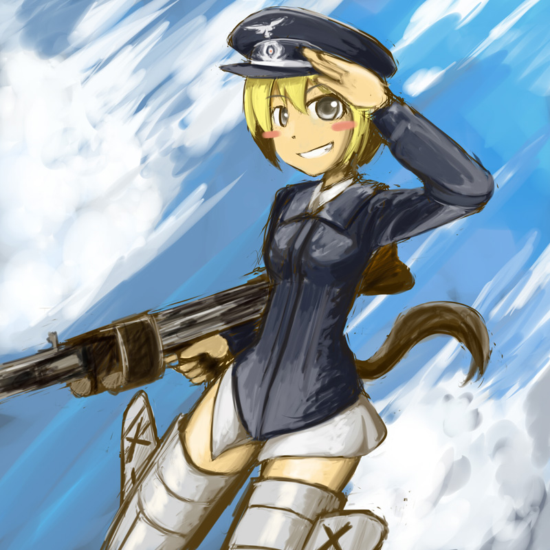 erica hartmann (world witches series and 1 more) drawn by tokito_(star)