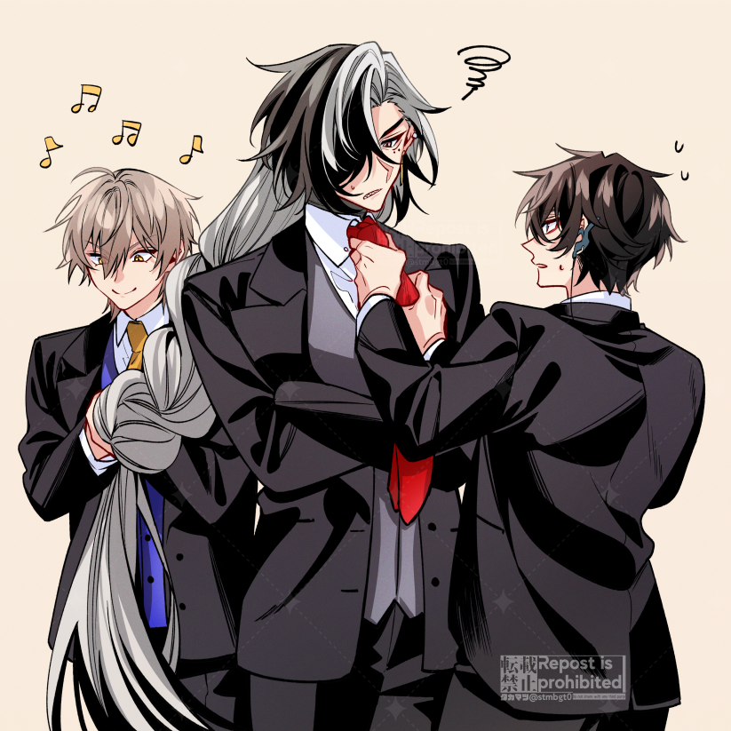 trailblazer, caelus, dan heng, and boothill (honkai and 1 more) drawn by takamatsu_(yamajiai)