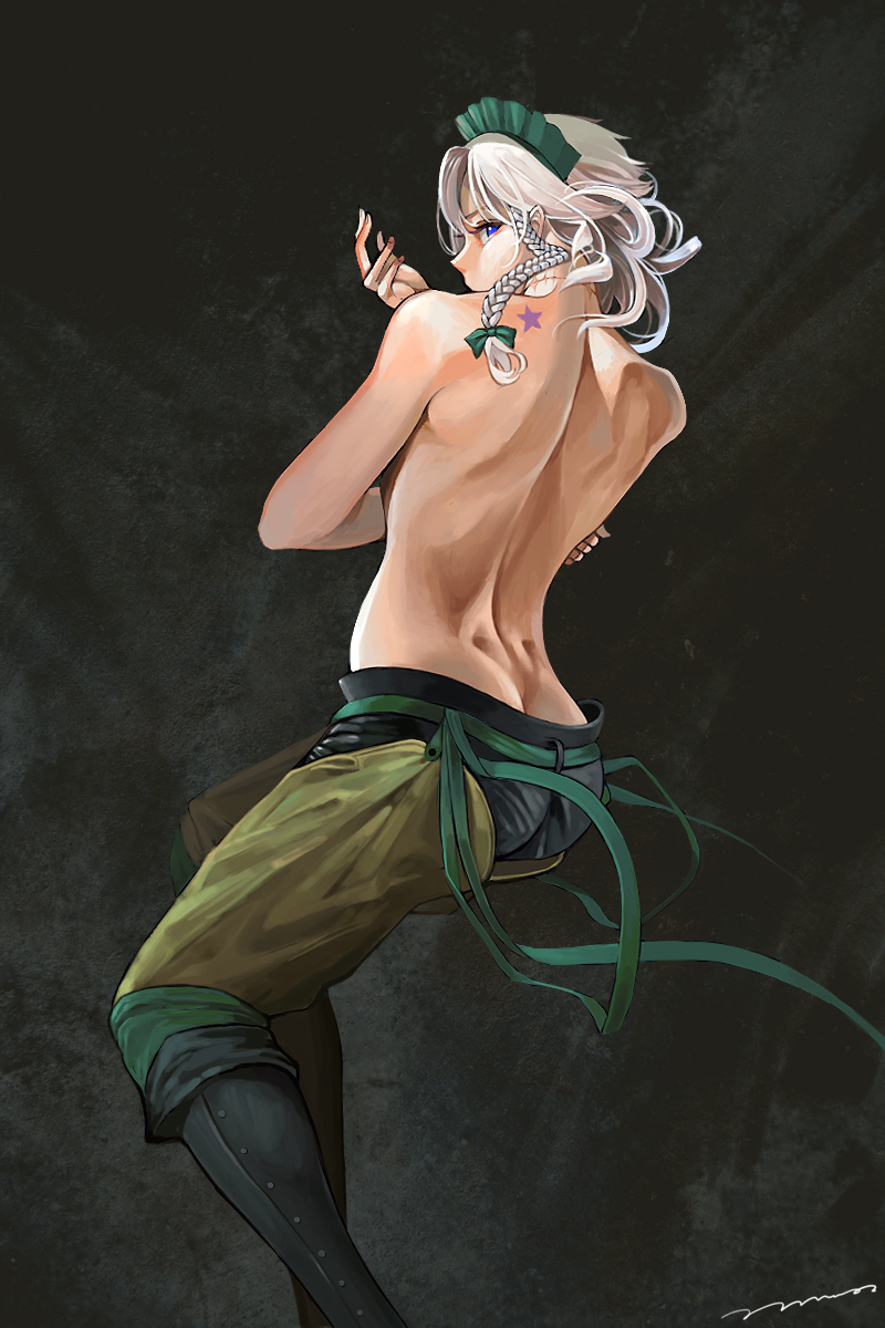 izayoi sakuya and dio brando (touhou and 2 more) drawn by ame_(uten_cancel)