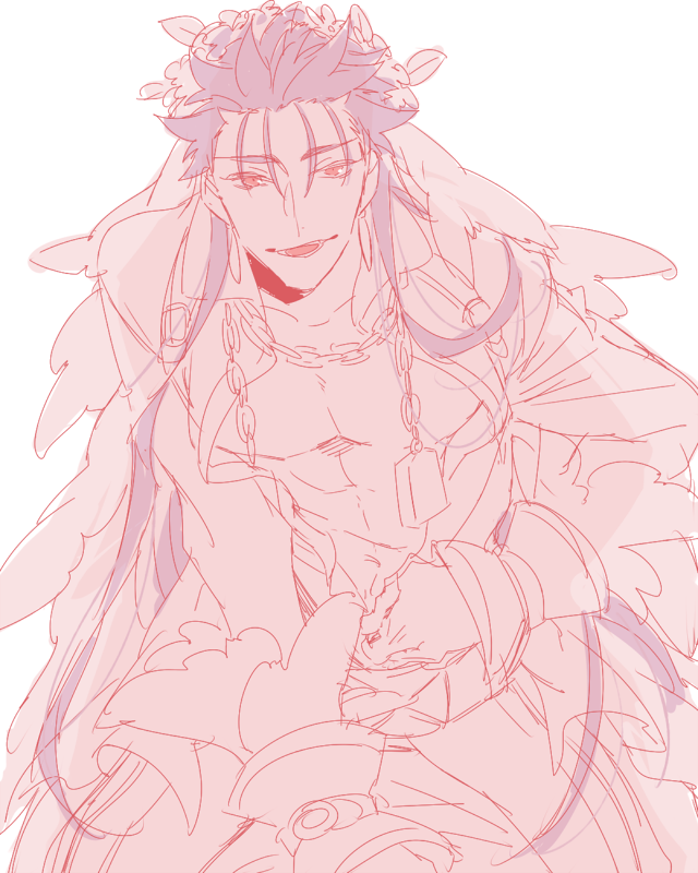 nero claudius and cu chulainn (fate and 2 more) drawn by tatsuta_age