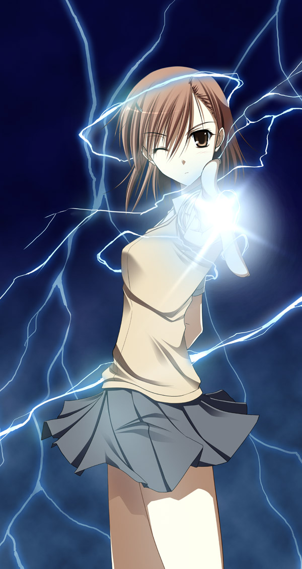misaka mikoto (toaru majutsu no index and 1 more) drawn by takepon