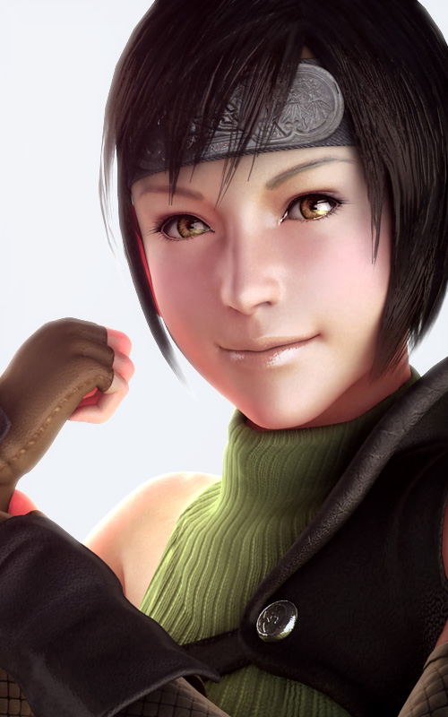 yuffie kisaragi (final fantasy and 1 more) drawn by ebimaru