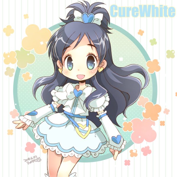 yukishiro honoka and cure white (precure and 2 more) drawn by hiyopuko