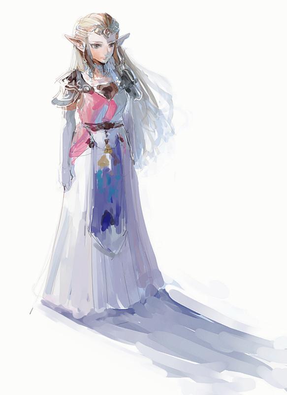 princess zelda (the legend of zelda and 1 more) drawn by aoki_(fumomo)