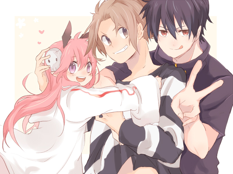 alba, ruki, and ross (sen'yuu.) drawn by rin-sz-ss
