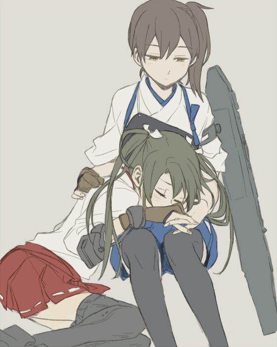 kaga and zuikaku (kantai collection) drawn by ree_(re-19)