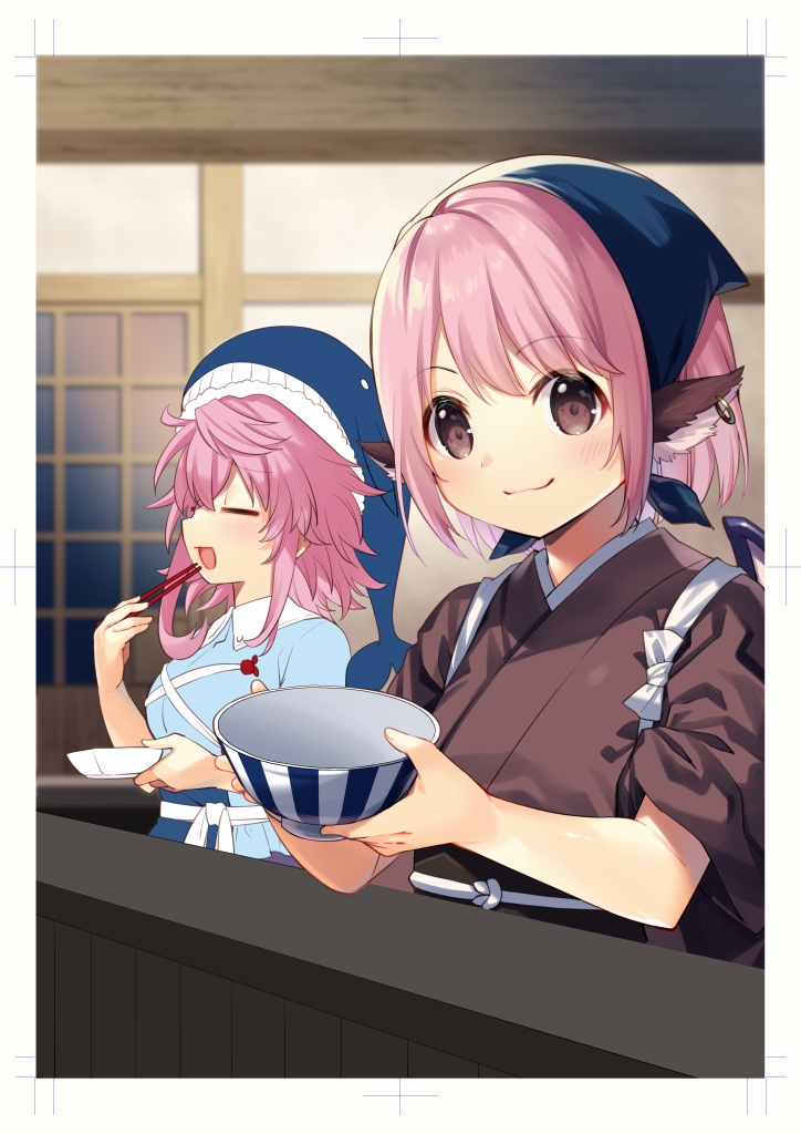mystia lorelei, okamisty, and okunoda miyoi (touhou) drawn by kapuchii