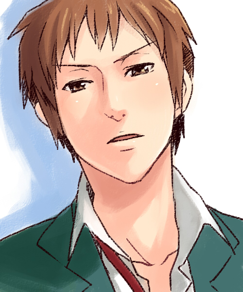 kyon (suzumiya haruhi no yuuutsu) drawn by a-ka