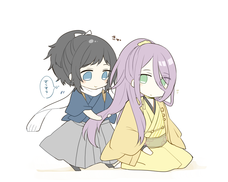 yamato-no-kami yasusada and hachisuka kotetsu (touken ranbu) drawn by uguisu_mochi_(ykss35)
