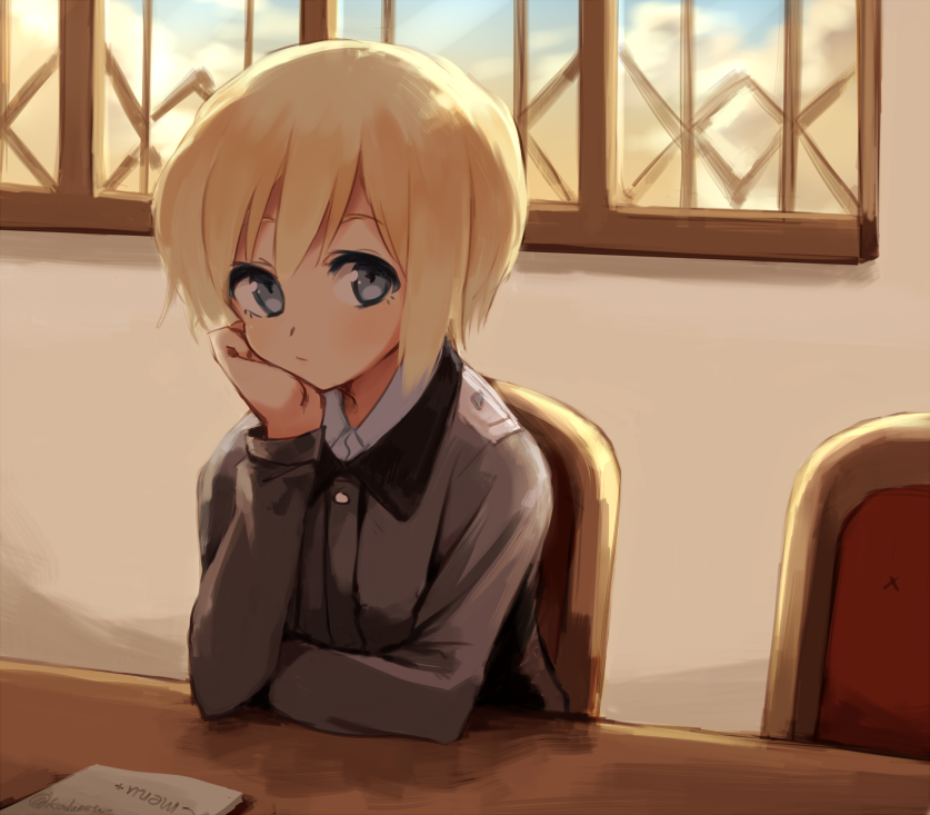 erica hartmann (world witches series and 1 more) drawn by kodamari