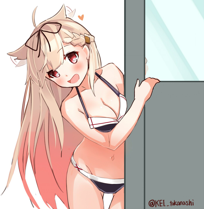 yuudachi and yuudachi kai ni (kantai collection) drawn by takanashi_kei_(hitsujikan)