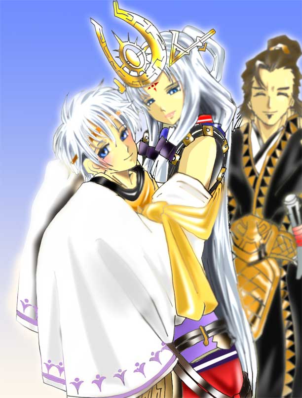 freyjadour falenas, arshtat falenas, and ferid egan (gensou suikoden and 1 more) drawn by kuroneko_koubou