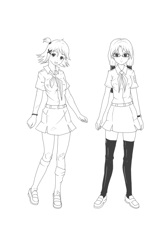 iie-tan and hai-tan (original) drawn by huyase