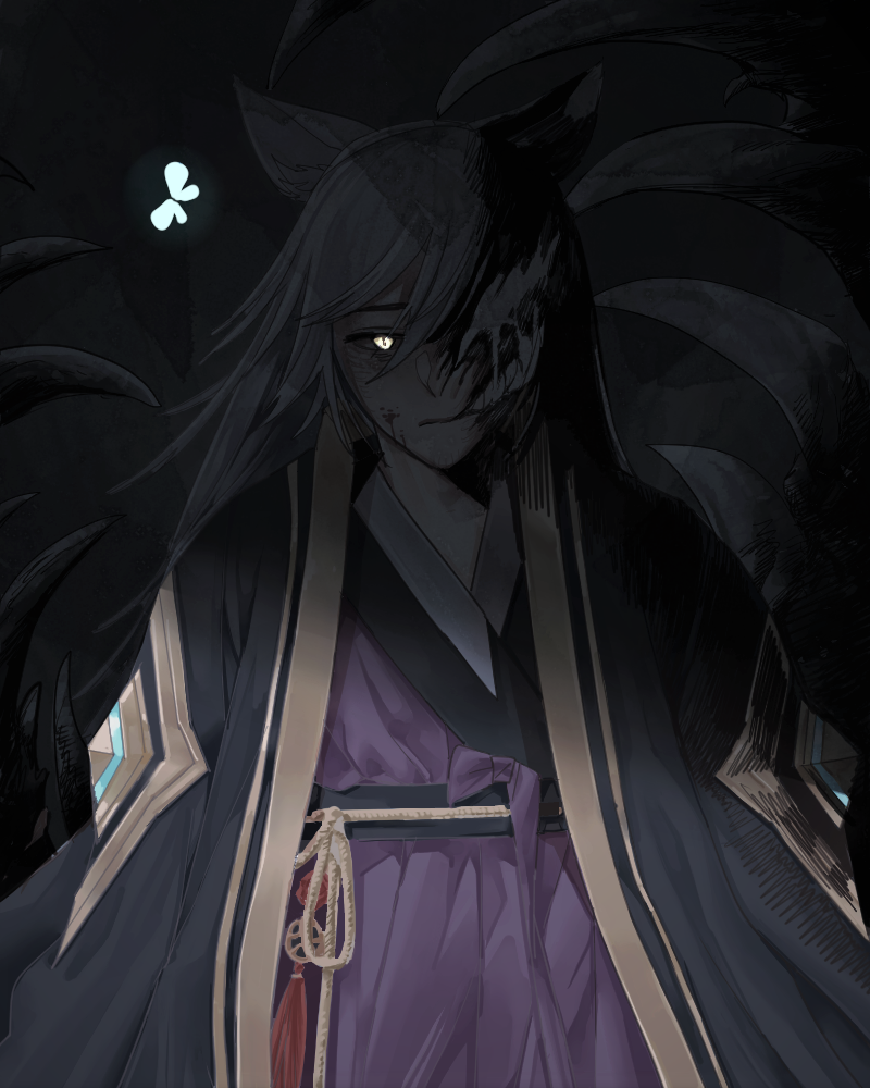 nine tailed fox garam (guardian tales) drawn by manjin512