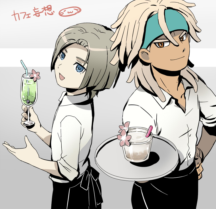 san and asta (inazuma eleven and 2 more) drawn by mizuhara_aki