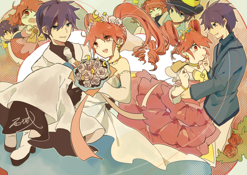 fine and shade (fushigiboshi no futago hime and 1 more) drawn by xi_yuu
