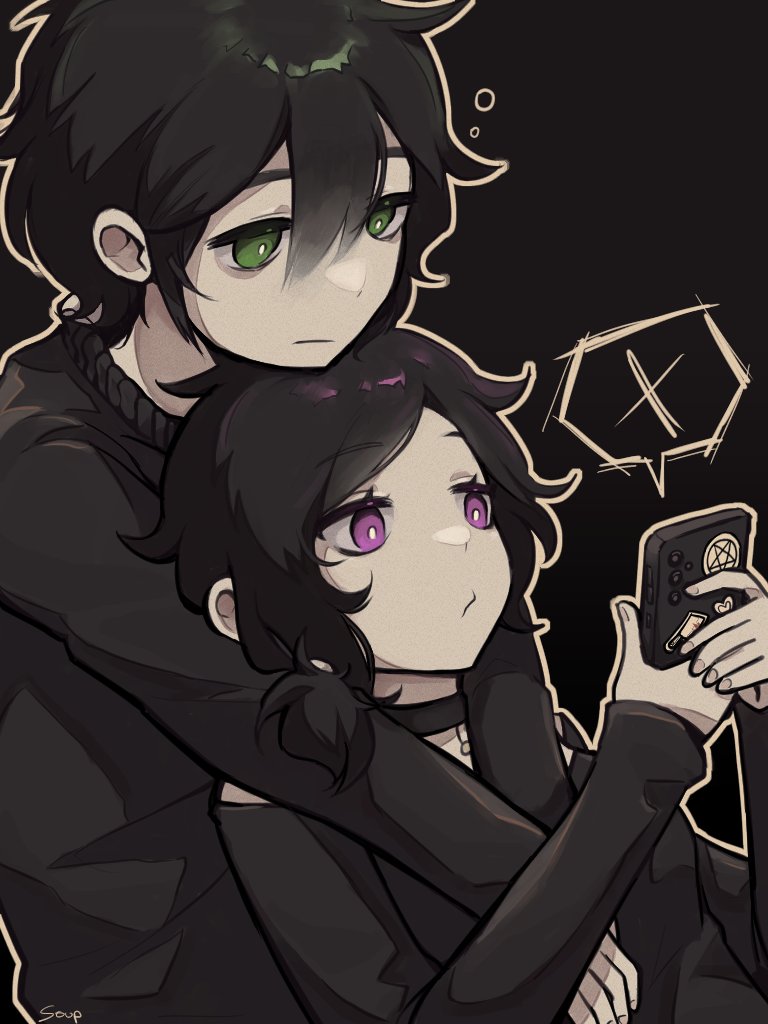 ashley graves and andrew graves (the coffin of andy and leyley) drawn by alfine01