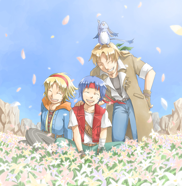 cecilia lynne adelhyde, rody roughnight, and jack van burace (wild arms and 1 more) drawn by natsuya_(kuttuki)