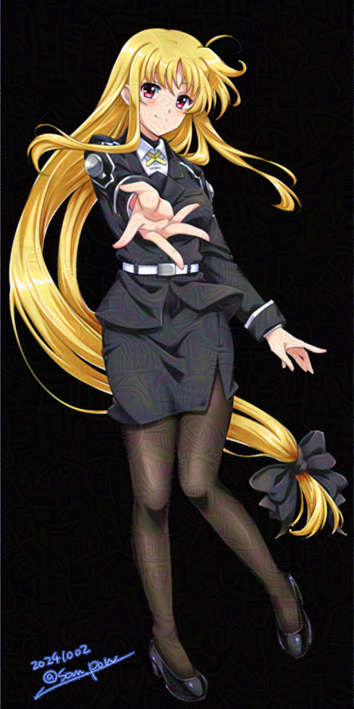 fate testarossa (lyrical nanoha and 1 more) drawn by san-pon