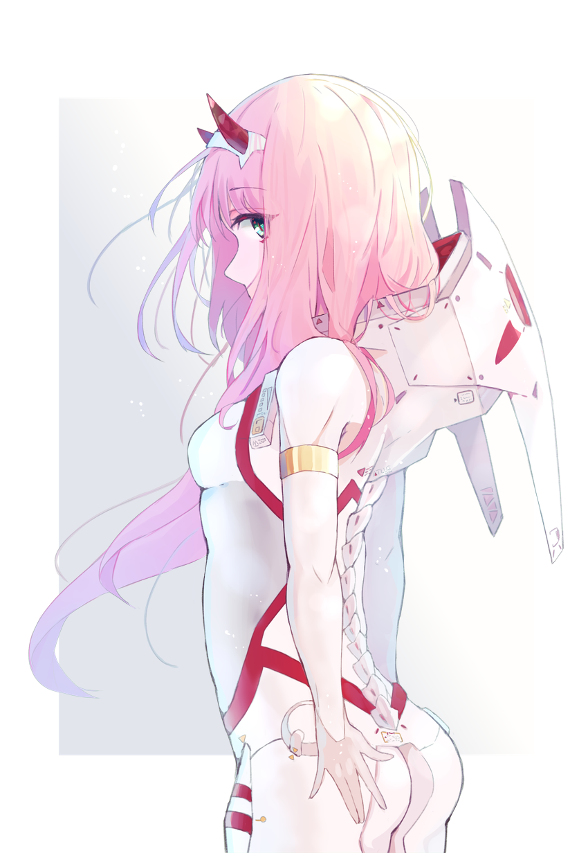 zero two (darling in the franxx) drawn by hyakunin_momoko