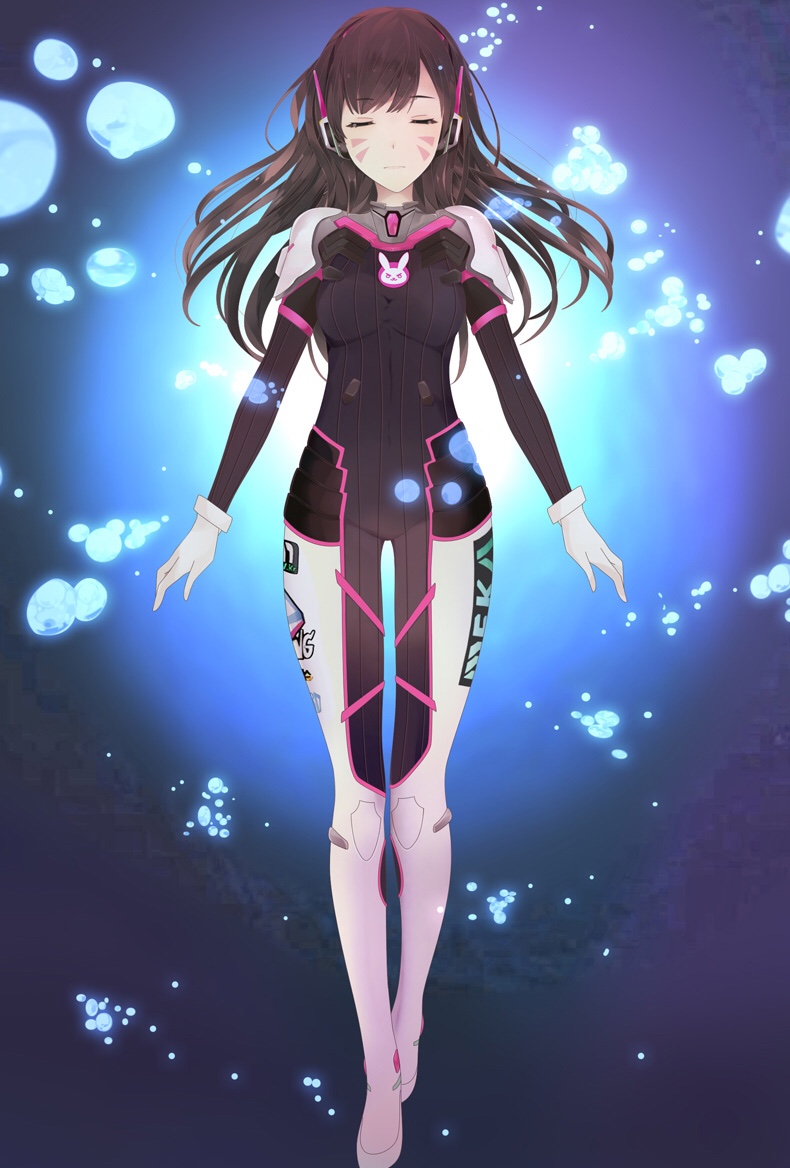 d.va (overwatch and 1 more) drawn by kan'no