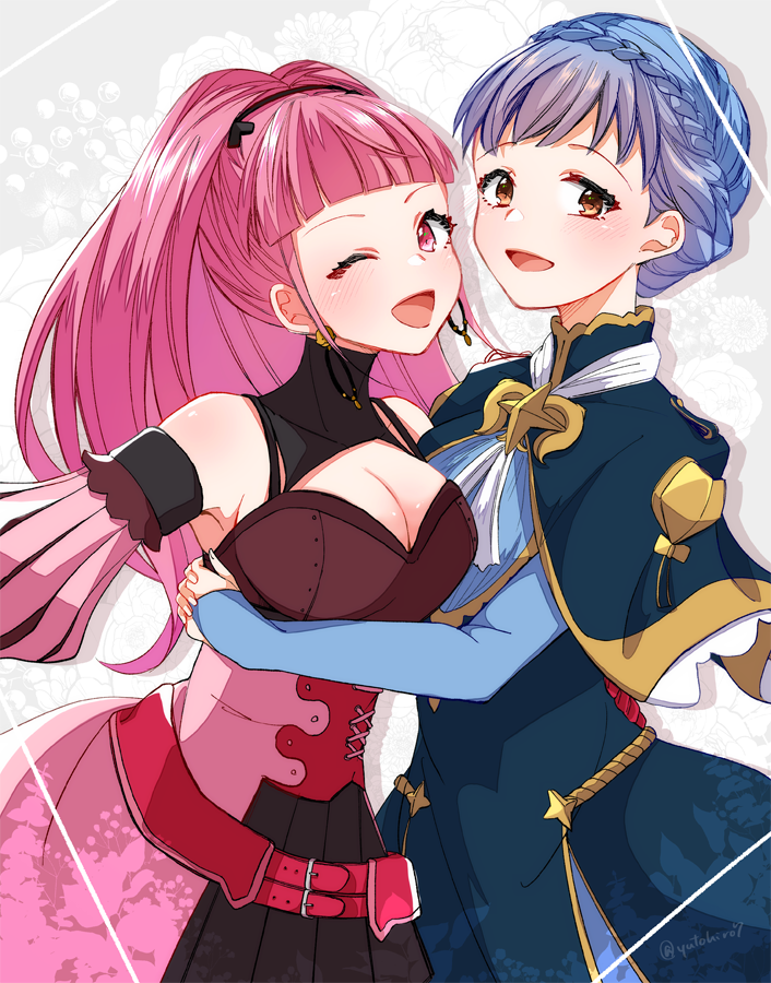 hilda valentine goneril and marianne von edmund (fire emblem and 1 more) drawn by yutohiroya