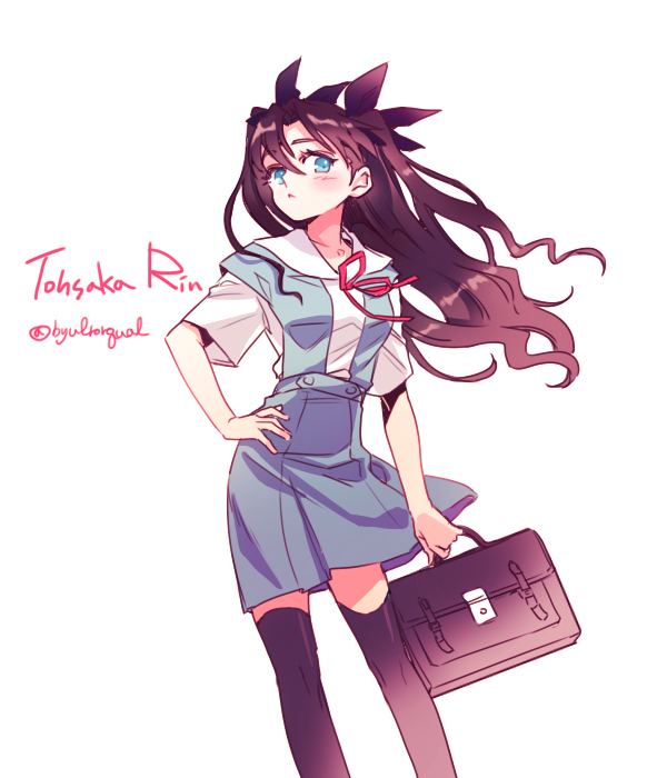 souryuu asuka langley and tohsaka rin (fate and 2 more) drawn by byulrorqual