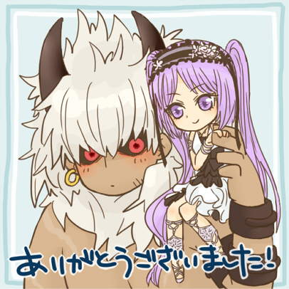 euryale and asterios (fate and 1 more) drawn by pochio