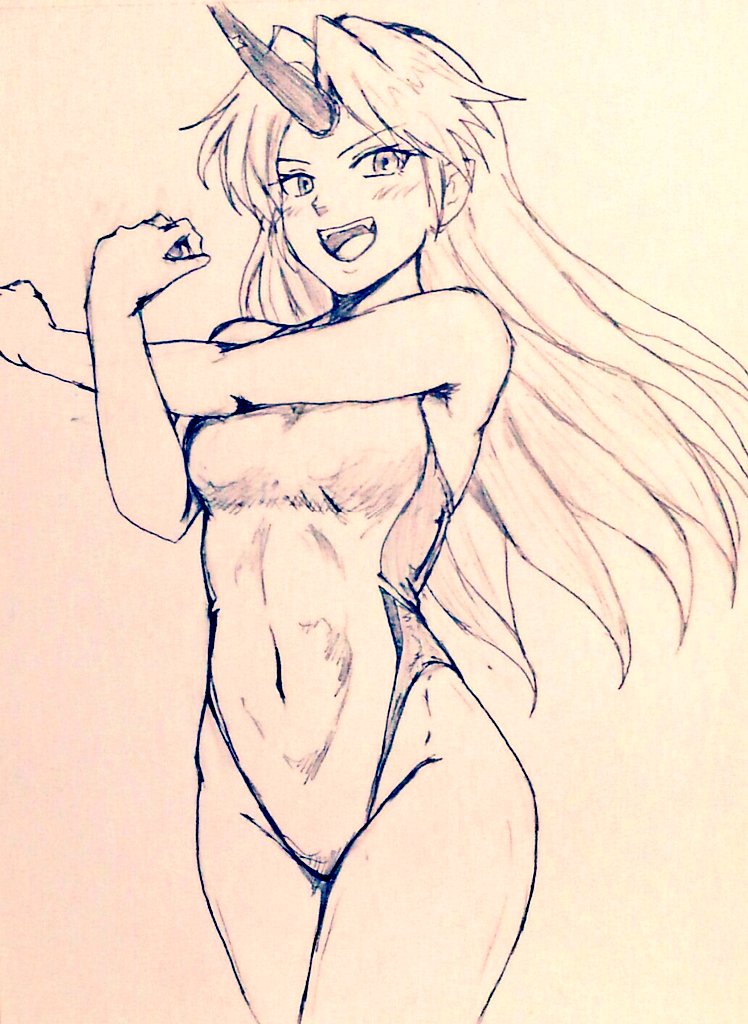 hoshiguma yuugi (touhou) drawn by d-m_(dii_emu)