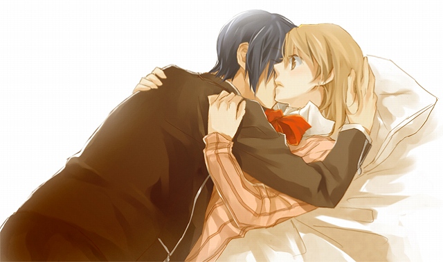 yuuki makoto and takeba yukari (persona and 1 more) drawn by tsuji_yuzu