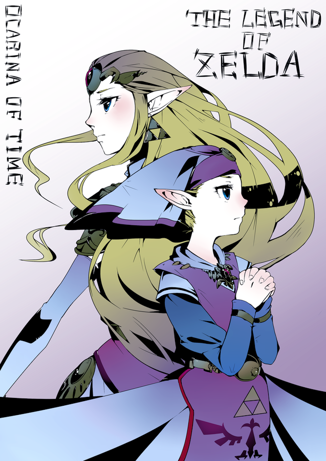 princess zelda and young zelda (the legend of zelda and 1 more) drawn by hachimaru_(ediciusa)
