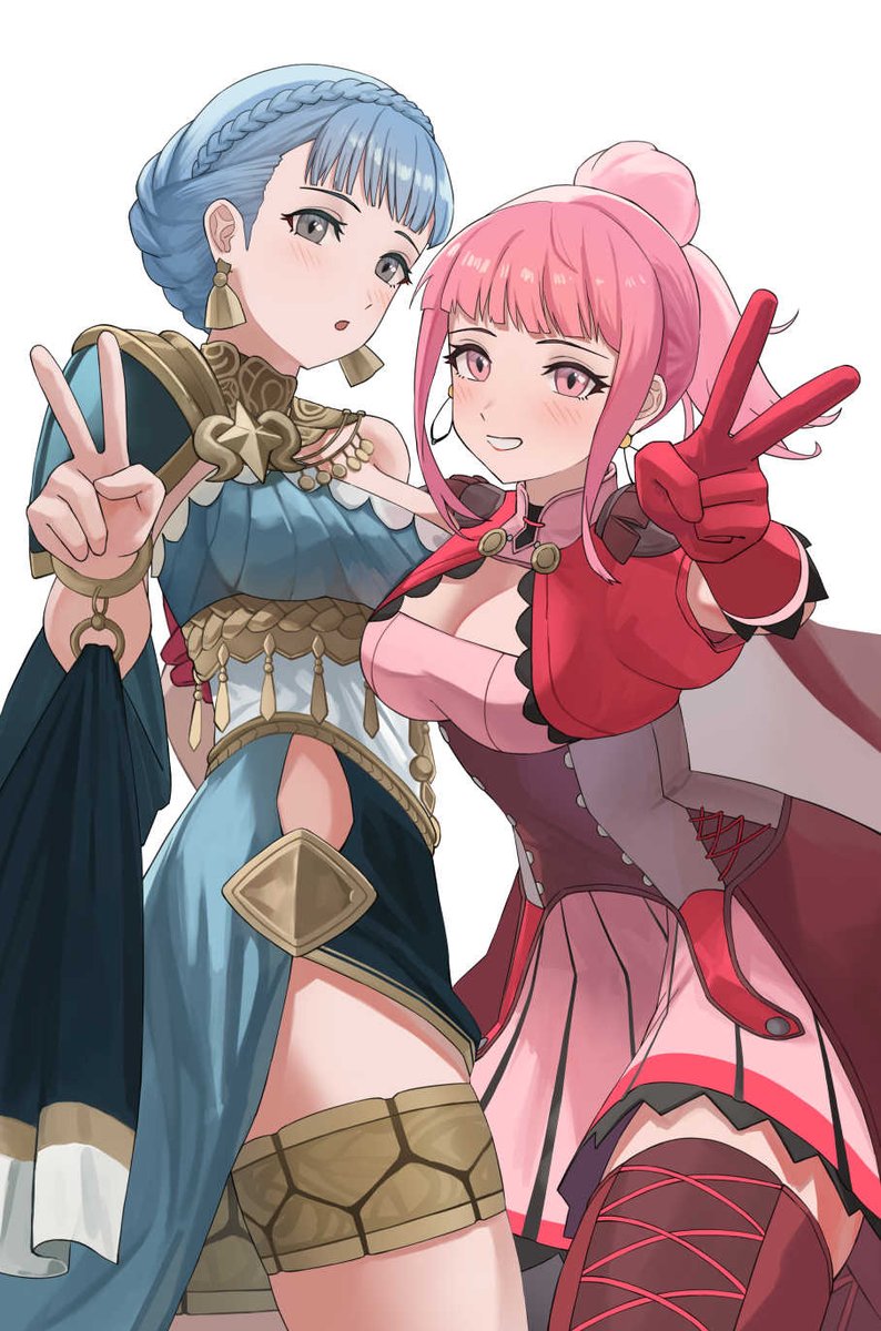 hilda valentine goneril and marianne von edmund (fire emblem and 3 more) drawn by pearlbbbb
